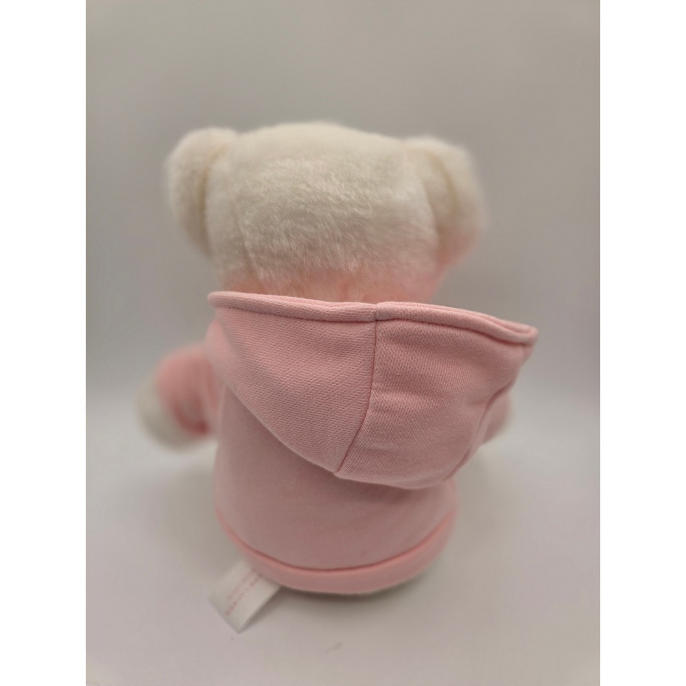 Ralph Lauren Romance White Teddy Bear Pink Hoodie Pony Logo Plush Toy - Picture 5 of 8